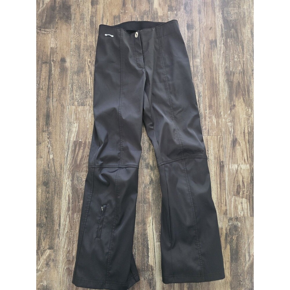 Women's Spyder Black Soft Shell High Waist Countess Bonded Stretch Ski Pants 10